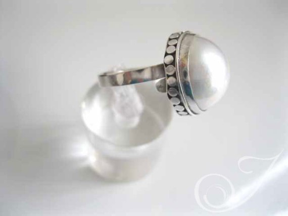 Ring White Dove Mabe RPR005