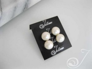 White Bride Pearl Earrings